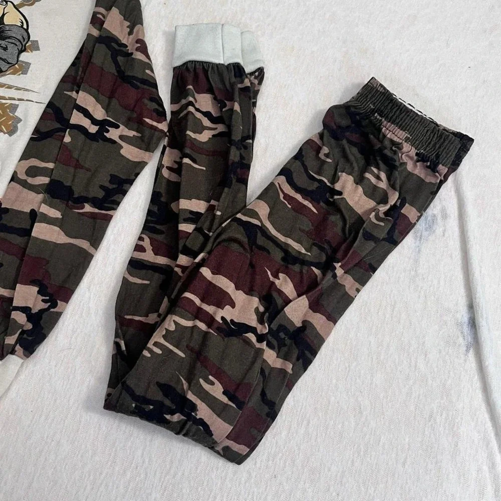 1998 Small Soldiers Chip Hazard Camo Pajama Set Wormser Kids 12-14 USA‎ Made